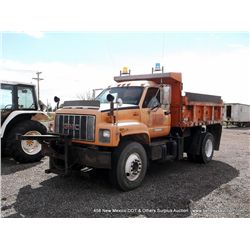 1999 GMC TOPKICK DUMP TRUCK ~ 136,755 MILES VIN: 1GDP7H1C6XJ514386, 5 CUBIC YARD DUMP TRUCK,   1999 