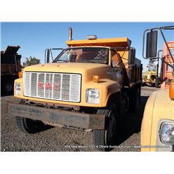 1992 GMC TOPKICK DUMP TRUCK ~ 168,992 MILES VIN: 1GDP7H1J3PJ501903, DUMP TRUCK, 5 CUBIC YARD,  1992 