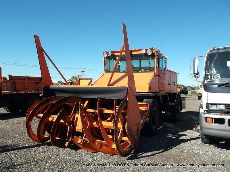 1985 IDAHO NORLAND SEHPD SNOW PLOW / BLOWER TRUCK MOUNTED ROAD SNOW