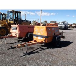 2002 INGERSOLL RAND 185 AIR COMPRESSOR S/N: 324899UJL221, 185 CFM, 1,800 HOURS, NOTES: BURNT UP (pri