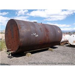 CUSTOM ABOVE GROUND STEEL STORAGE TANK APPROXIMATELY 6000 GALLONS (print sequence:) FY14-126