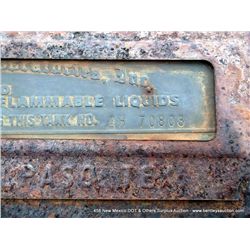 ABOVE GROUND STEEL STORAGE TANK, APPROXIMATLEY 1000 GALLONS