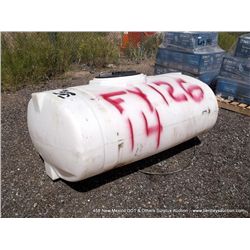 POLY 300 GALLON WATER STORAGE TANK ~ MOUNTS TO ROLLER PACKER (print sequence:) FY14-126