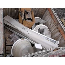 CRATE: ASSORTED INDOOR & OUTDOOR LIGHT FIXTURES