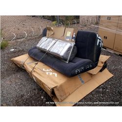 PALLET: ASSORTED AUTOMOTIVE PARTS (DOOR, SEAT, GAS TANK, WINDOW BRACKET) (print sequence:) FY14-126