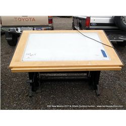 DESK-O-MATIC BACK-LIGHT DRAFTING TABLE (print sequence:) FA12162N-00