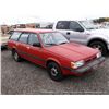 Image 3 : 1989 SUBARU GL WAGON, 4WD ~ 147,756 MILES WAGON, 4WD, H4, 1.8L, RED, CSFD TITLE # 14252934A667814 3 