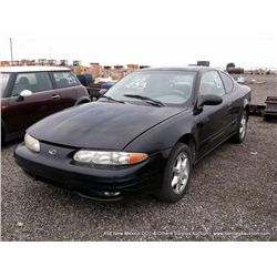 1999 OLDSMOBILE ALERO COUPE ~ 177,330 MILES COUPE, FWD, V6, 3.4L, BLACK, CSFD TITLE # 14252934A66781
