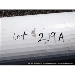 LOT: 2 OVERHEAD CURTAIN GARAGE DOORS & PARTS