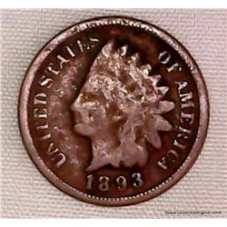 1893 1 Cent  Indian Head Cent 