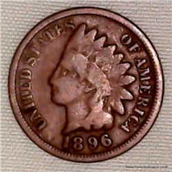 1896 1 Cent  Indian Head Cent 