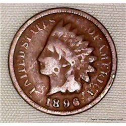 1896 1 Cent  Indian Head Cent 