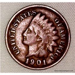 1901 1 Cent  Indian Head Cent 