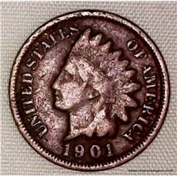 1901 1 Cent  Indian Head Cent 