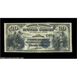 Metropolis, IL - $20 1882 Value Back Fr. 581 The National State Bank Ch. # (M)5254This very rare ban