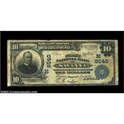 Savanna, IL - $10 1902 Plain Back Fr. 626 The First NB Ch. # (M)8540Evenly circulated note from this