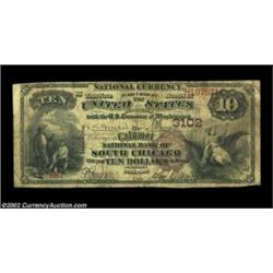 South Chicago, IL - $10 1882 Brown Back Fr. 480 The Calumet NB Ch. # 3102One of the greatest notes i