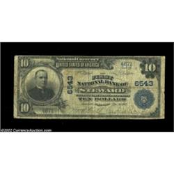 Steward, IL - $10 1902 Plain Back Fr. 624 The First NB Ch. # 6543Series 1929 notes from here are not