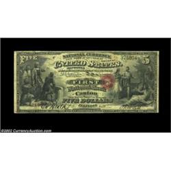 Canton, IL - $5 Original Fr. 394 The First NB Ch. # 415A very scarce early note from this bank beari