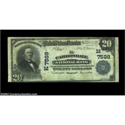 Carbondale, IL - $20 1902 Plain Back Fr. 650 The Carbondale NB Ch. # (M)7598Hardly a common bank, bu