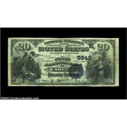 Carlyle, IL - $20 1882 Date Back Fr. 555 The First NB Ch. # (M)5548An attractive early example from.