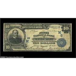 Chicago, IL - $10 1902 Date Back Fr. 616 The First NB Ch. # (M)8One of the less common first hundred