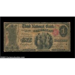 Chicago, IL - $1 Original Fr. 380 The Third NB Ch. # 236A short lived Chicago bank which issued Firs