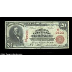 Chicago, IL - $20 1902 Red Seal Fr. 641 The National City Bank Ch. # (M)8532Five Red Seals are recor