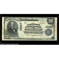 Chicago, IL - $20 1902 Plain Back Fr. 654 The Lawndale NB Ch. # 10247Evenly circulated Fine-Very Fin