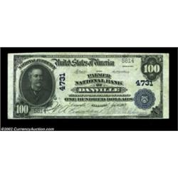 Danville, IL - $100 1902 Plain Back Fr. 702 The Palmer NB Ch. # 4731A nice high denomination example