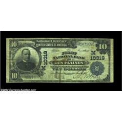 Des Plaines, IL - $10 1902 Plain Back Fr. 629 The First NB Ch. # (M)10319Small notes are often avail