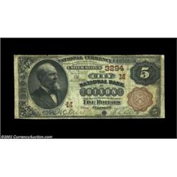 Dixon, IL - $5 1882 Brown Back Fr. 467 The City NB Ch. # (M)3294A very rare Dixon bank in large size