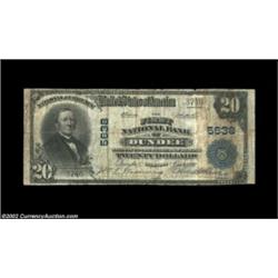 Dundee, IL - $20 1902 Plain Back Fr. 659 The First NB Ch. # 5638Six large notes are listed in the ce