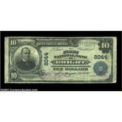 Dwight, IL - $10 1902 Plain Back Fr. 625 The First NB Ch. # 8044a very scarce bank in large size, wi