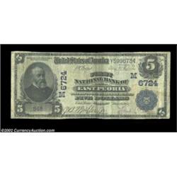 East Peoria, IL - $5 1902 Date Back Fr. 590 First NB Ch. # (M)6724Five notes are recorded in the Kel