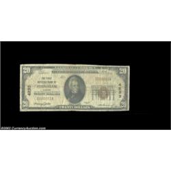 Effingham, IL - $20 1929 Ty. 1 The First NB Ch. # 4233A very scarce bank which is actually a bit tou