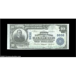 Elmhurst, IL - $10 1902 Plain Back Fr. 627 The First NB Ch. # 9836A fair number of notes from this D