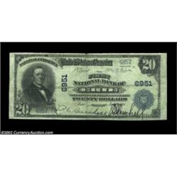 Erie, IL - $20 1902 Plain Back Fr. 650 The First NB Ch. # 6951A very scarce note from a bank which W