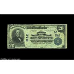 Galesburg, IL - $20 1902 Plain Back Fr. 650 The First NB Ch. # (M)241Evenly circulated Fine, the bot