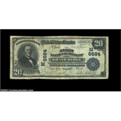 Grand Ridge, IL - $20 1902 Plain Back Fr. 650 The First NB Ch. # (M)6684A great note from much colle