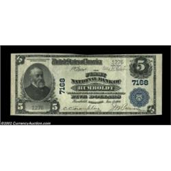 Humboldt, IL - $5 1902 Plain Back Fr. 598 The First NB Ch. # 7168One of the great notes in this coll