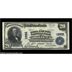 Joliet, IL - $20 1902 Plain Back Fr. 654 The Will County NB Ch. # 1882While not rare, notes from thi