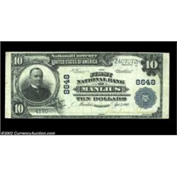 Manlius, IL - $10 1902 Plain Back Fr. 626 The First NB Ch. # 8648Three large notes are listed in the