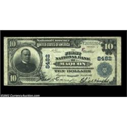 Maquon, IL - $10 1902 Plain Back Fr. 626 The First NB Ch. # 8482Large notes only from this very scar