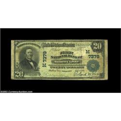 Mulberry Grove, IL - $20 1902 Plain Back Fr. 650 The First NB Ch. # (M)7379Six large notes are repor