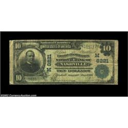 Nashville, IL - $10 1902 Plain Back Fr. 625 The Farmers & Merchants NB Ch. # (M)8221Much the scarcer