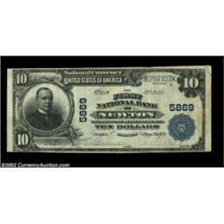 Newton, IL - $10 1902 Plain Back Fr. 633 The First NB Ch. # 5869A scarce note from the only bank to.