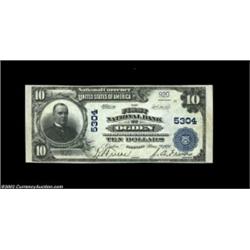 Ogden, IL - $10 1902 Plain Back Fr. 633 The First NB Ch. # 5304Very likely the nicest note in existe