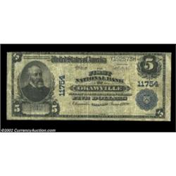 Okawville, IL - $5 1902 Plain Back Fr. 607 The First NB Ch. # 11754The Only denomination issued by t