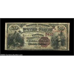 Taylorville, IL - $20 1882 Brown Back Fr. 504 The Farmers NB Ch. # (M)5410A tougher early note from.